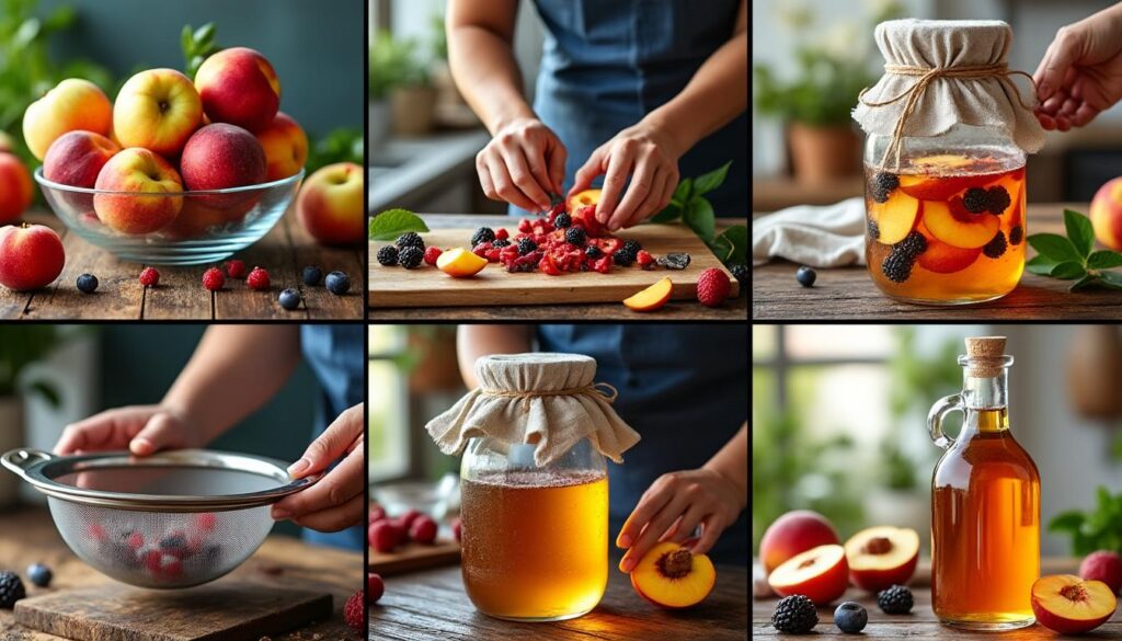 découvrez comment faire du vinaigre de fruit maison étape par étape grâce à notre guide simple et complet. apprenez les techniques faciles pour transformer vos fruits en un vinaigre naturel délicieux.