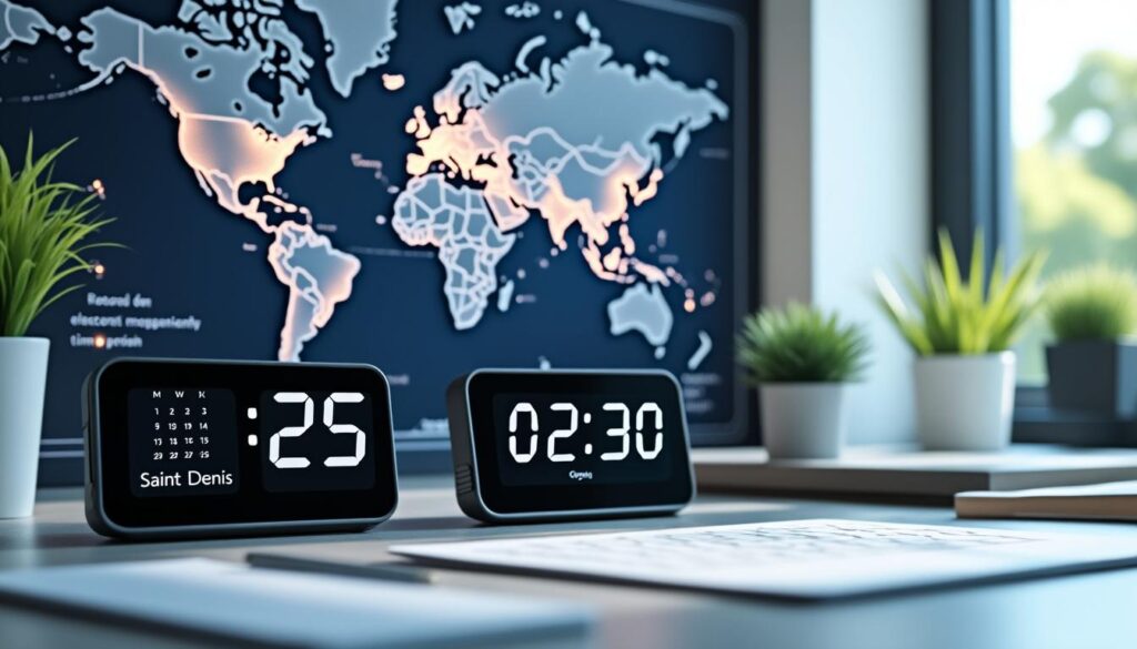 découvrez comment gérer le décalage horaire et le fuseau temporel pour planifier vos réunions à saint-denis efficacement.