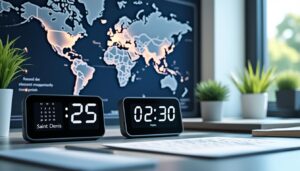 découvrez comment gérer le décalage horaire et le fuseau temporel pour planifier vos réunions à saint-denis efficacement.