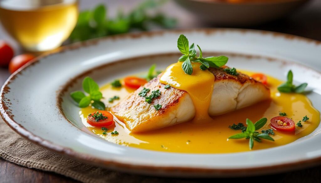 découvrez la recette facile et savoureuse de la sauce au vin jaune de cyril lignac, idéale pour sublimer vos plats avec une touche gourmande.