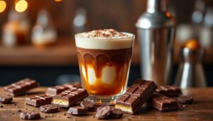 découvrez la recette facile et délicieuse du cocktail bonbon twix, parfait pour surprendre vos invités avec une boisson sucrée et gourmande.