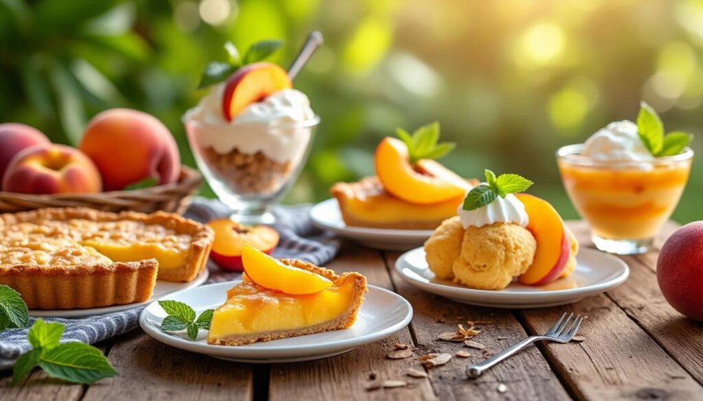 découvrez nos recettes faciles et gourmandes de desserts à la pêche, parfaites pour savourer l'été avec fraîcheur et douceur.