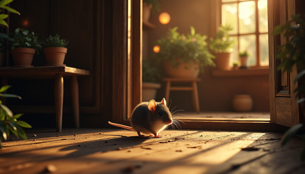 découvrez la signification et le message spirituel lorsqu'une souris entre dans votre maison, et apprenez comment interpréter ce présage dans votre vie quotidienne.