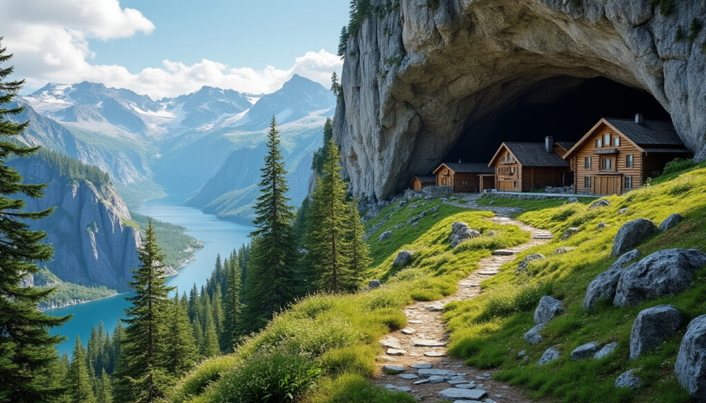 découvrez helleren en norvège, un site troglodyte unique alliant histoire et nature, idéal pour une randonnée inoubliable au cœur des paysages norvégiens.