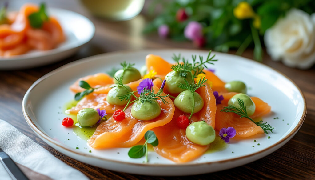 découvrez une recette d'entrée froide gastronomique, facile à réaliser, parfaite pour un apéritif chic et raffiné.