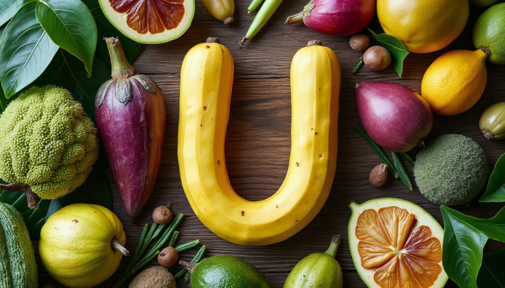 découvrez une liste complète et détaillée des fruits et légumes rares commençant par la lettre u, pour enrichir votre alimentation avec des aliments uniques et méconnus.