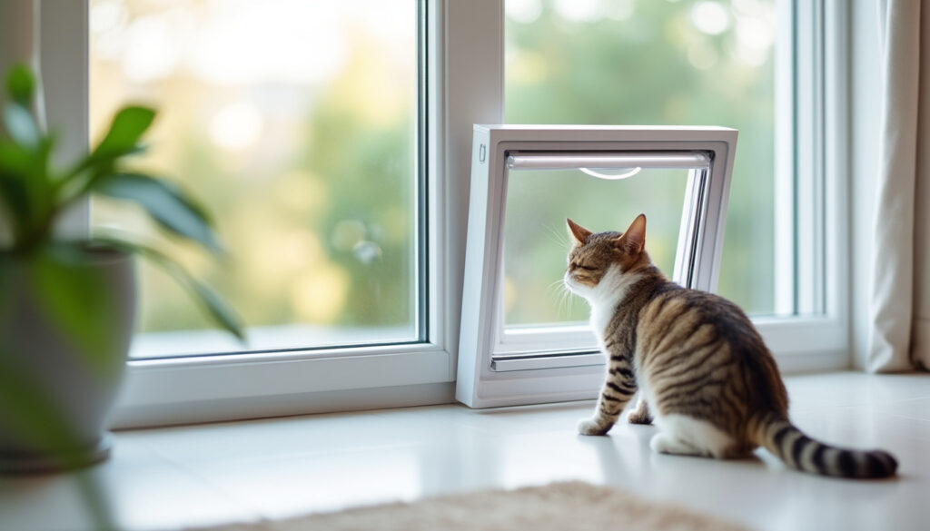 découvrez notre chatière sans percer pour fenêtre, une solution simple et rapide à installer qui ne nécessite aucun trou. offrez à votre chat la liberté d'aller et venir sans endommager vos fenêtres.