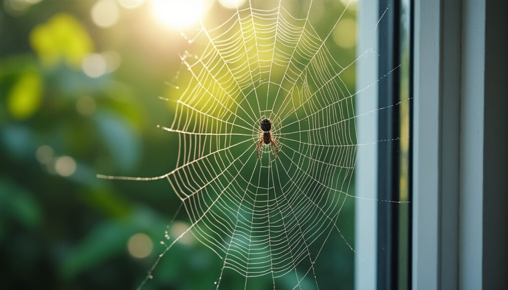 découvrez comment identifier un cocon d’araignée à la fenêtre et les méthodes efficaces pour l’éliminer en toute sécurité.