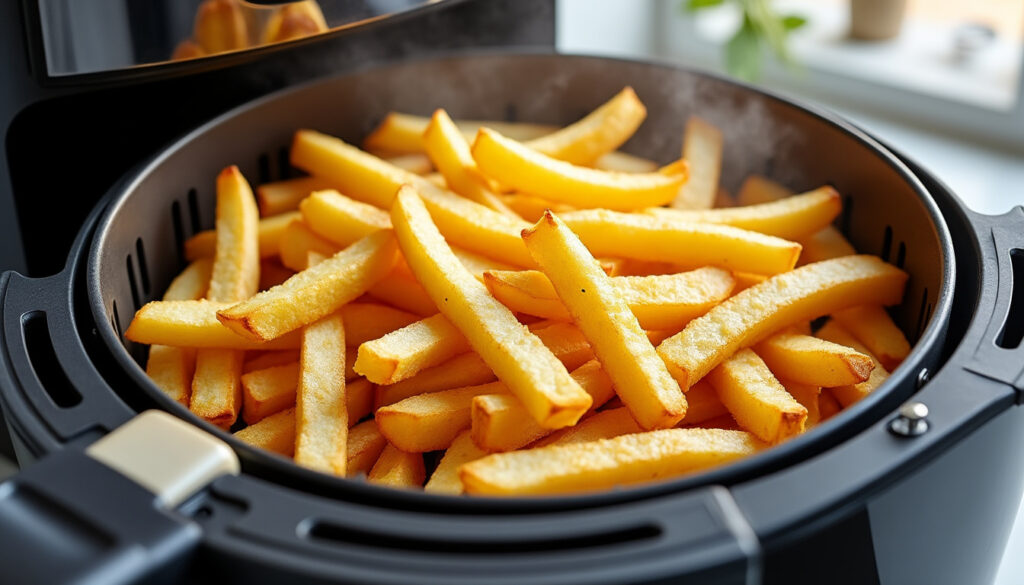 découvrez comment préparer des frites surgelées parfaitement croustillantes et rapides à cuire grâce à l'air fryer. astuces simples pour un résultat gourmand et sain.