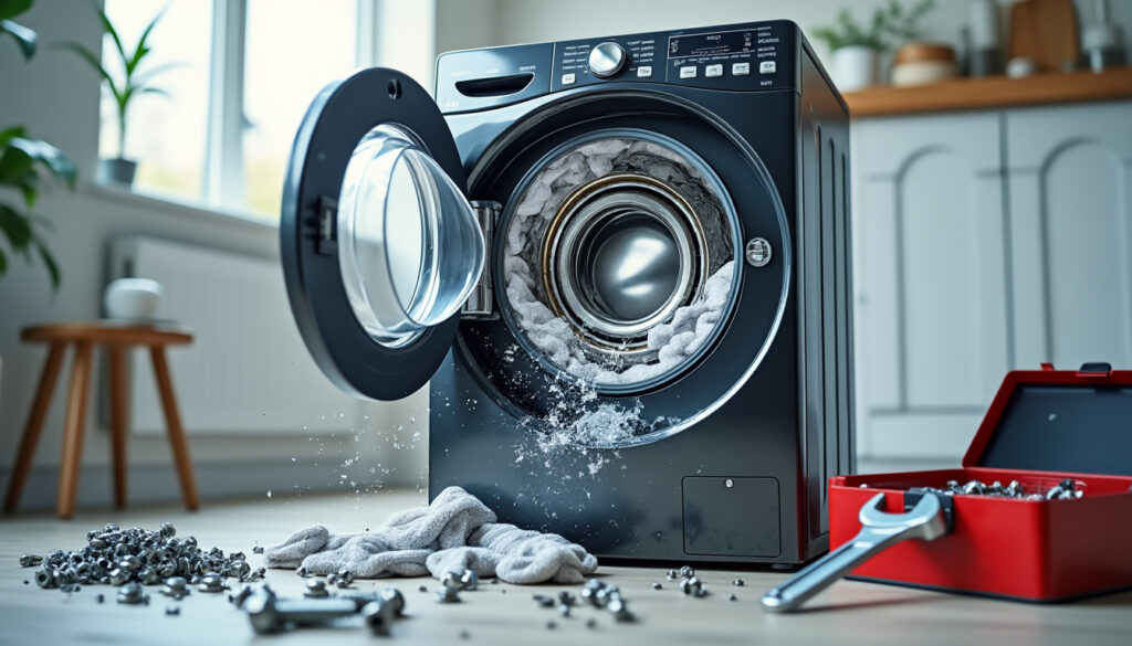 découvrez pourquoi votre machine à laver fait un bruit de marteau piqueur et apprenez les causes courantes ainsi que les solutions efficaces pour y remédier.