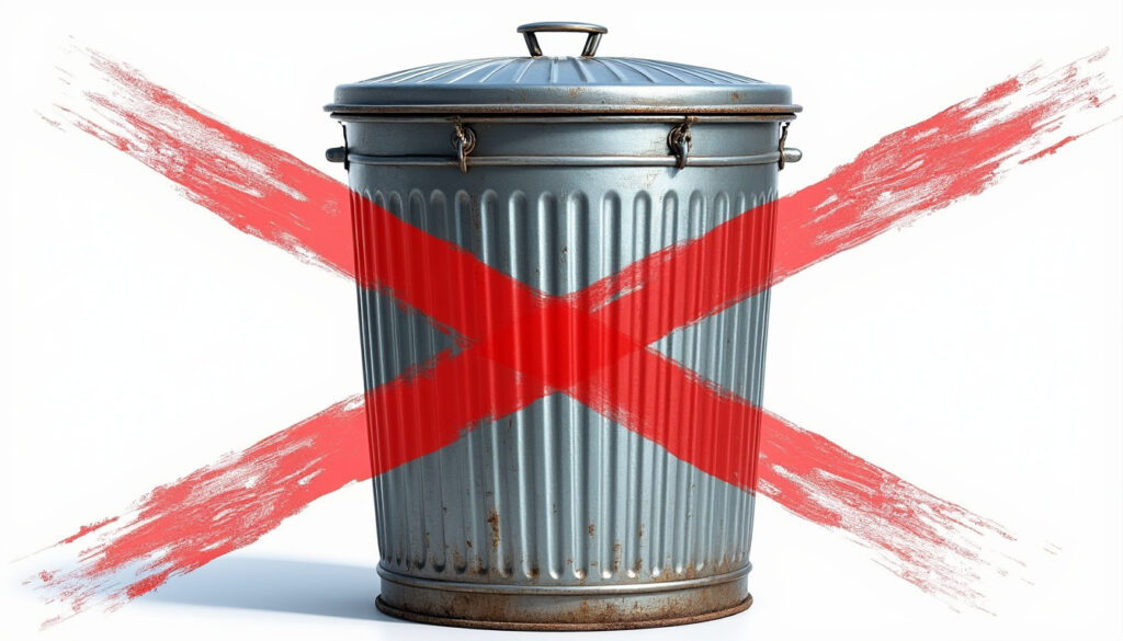 découvrez la signification du logo poubelle barrée et son importance dans le tri et le recyclage des déchets pour une gestion écologique responsable.