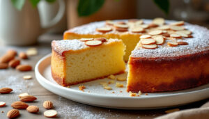 préparez un gâteau aux amandes moelleux et fondant grâce à cette recette facile et rapide, idéale pour un dessert gourmand à partager.