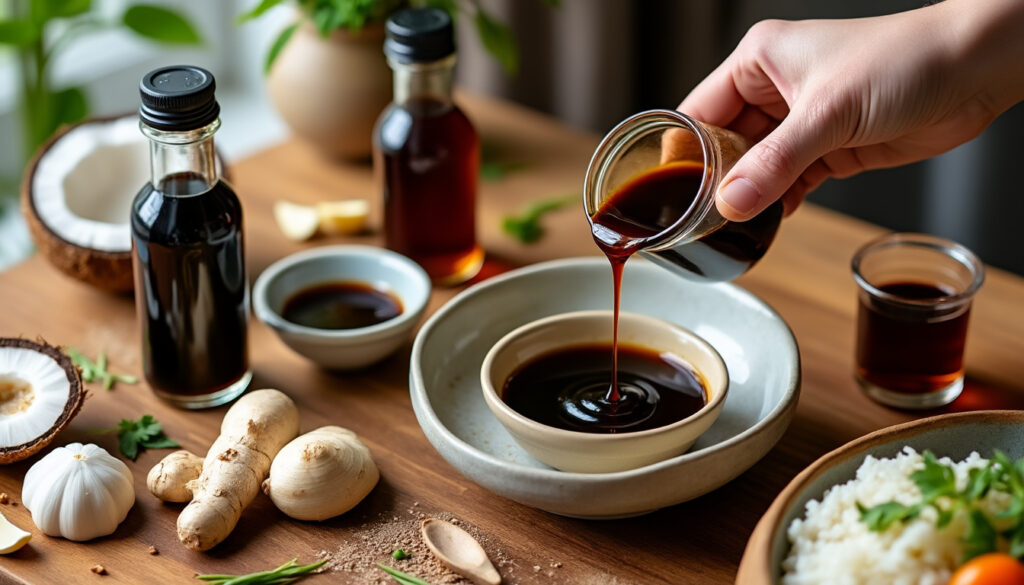 découvrez les meilleures alternatives naturelles à la sauce soja pour remplacer cet ingrédient dans vos recettes, sans sacrifier la saveur.